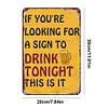 Funny Warning - Vintage Metal Signs(8*12Inch) - Bar