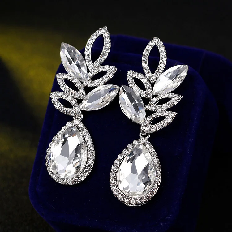 High-grade crystal temperament bridal earrings