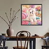 Diamond Painting -5D Full Round Drill Maltese Puppy(40x40cm)