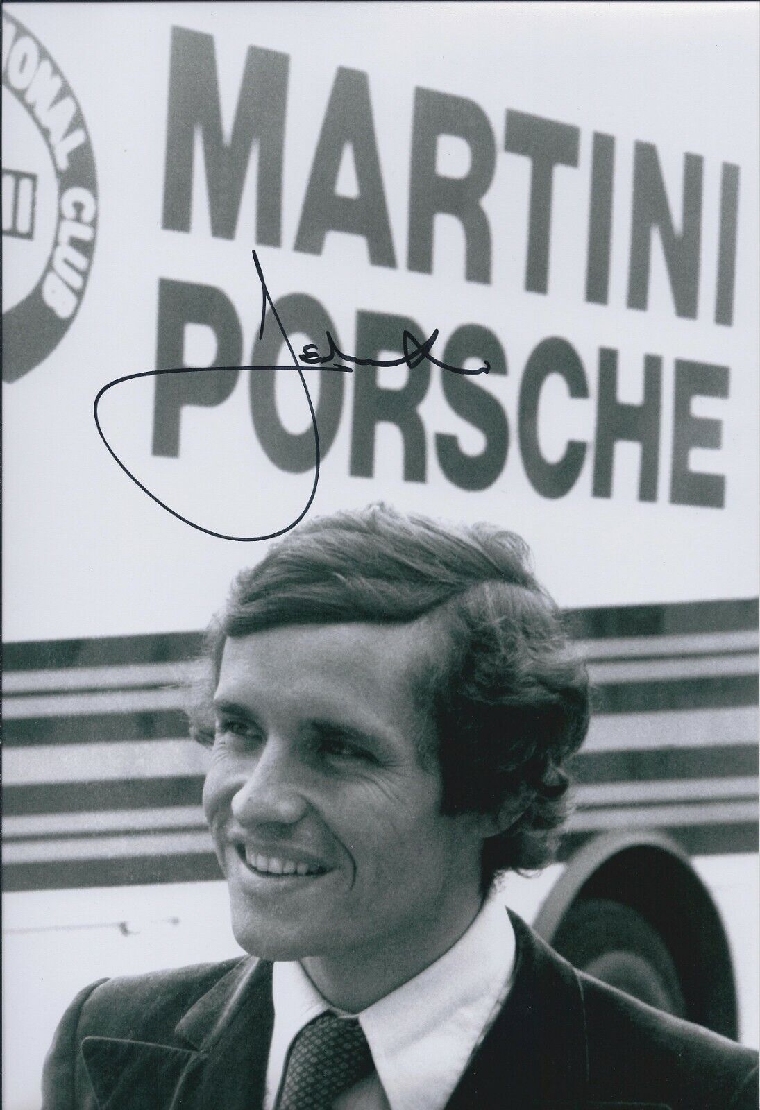 Jacky ICKX SIGNED Martini PORSCHE AUTOGRAPH 12x8 Photo Poster painting AFTAL COA Le Mans
