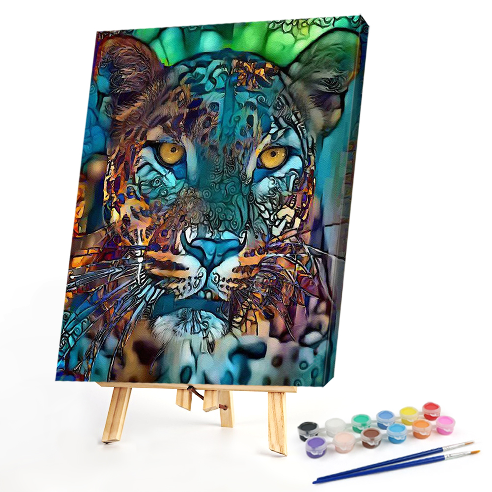 

40*50CM - Paint By Numbers - Psychedelic Leopard, 501 Original