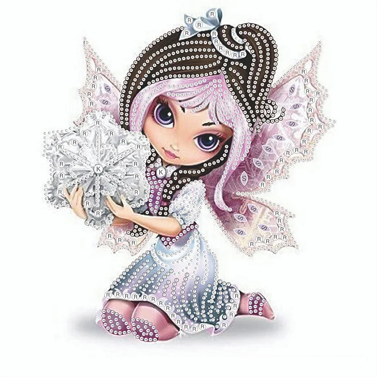 Diamond Painting | Special-shaped diamond painting - Cute Big Eyes Girl