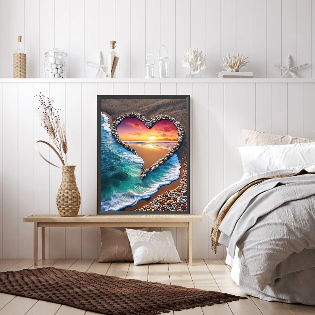 Diamond Painting - Full Round Drill - Beach(Canvas|30*40cm)