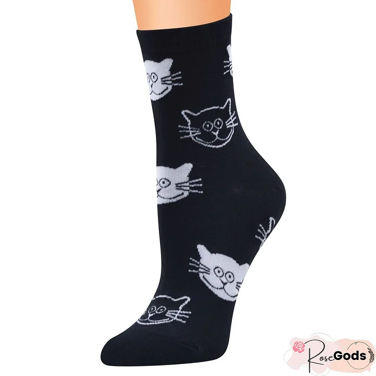 Animal Print Lightweight Statement Breathable Socks