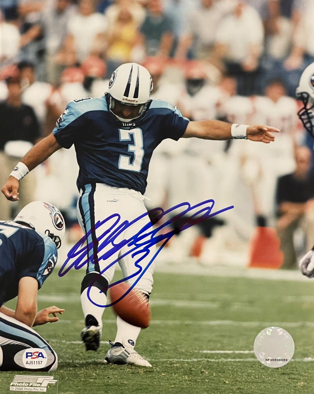 Al Del Greco Signed Autographed Tennessee Titans Oilers 8x10 Photo Poster painting PSA/DNA