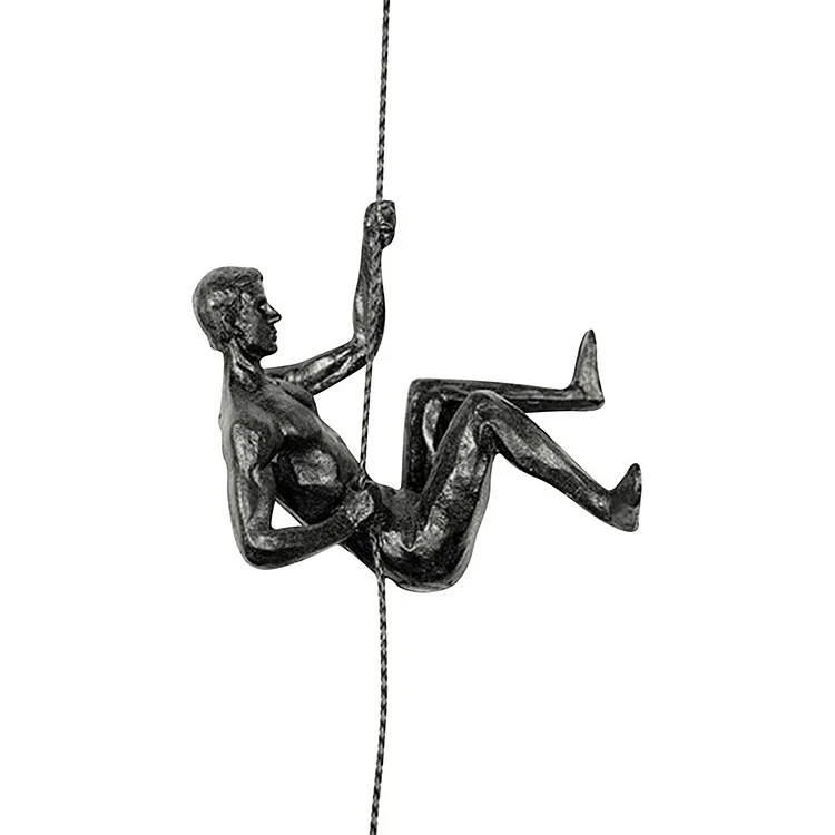 【Ornament】Home Decor Resin Ornaments-Rock Climbing Man Statue gbfke