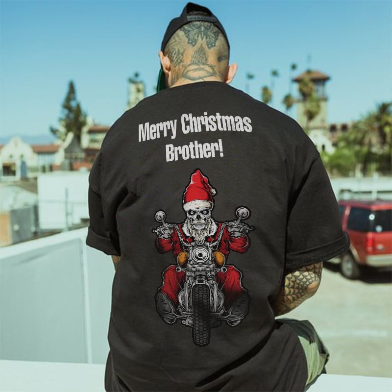 Minnieskull Merry Christmas Brother! Men's T-shirt - Minnieskull