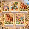 DIY Diamond Art LED Night Light &ndash; Light-Up Table Decor, Double-Sided Printed DIY Crystal Pearl Painting Decoration for Holiday & Gifts(Birdhouse)