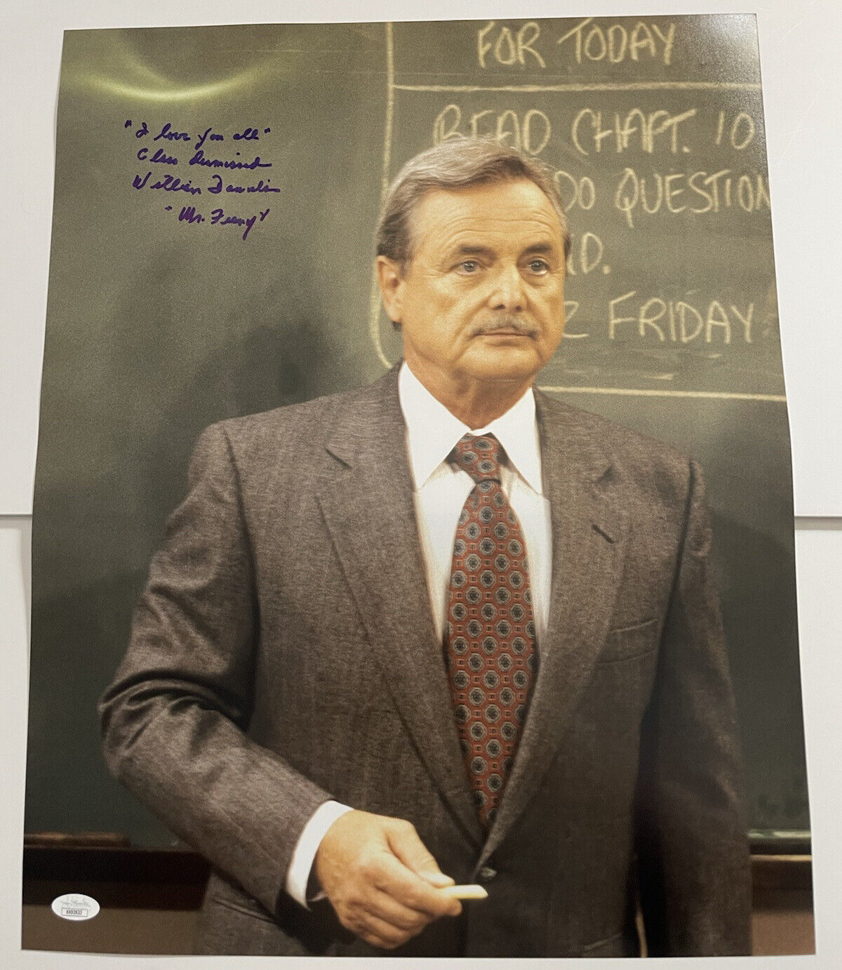 William Daniels Signed BOY MEETS WORLD Mr FEENY 16x20 Photo Poster painting Autograph JSA COA