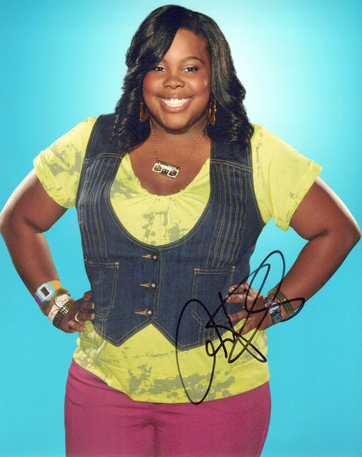 Amber Riley Glee autographed Photo Poster painting signed 8X10 #7 Mercedes Jones