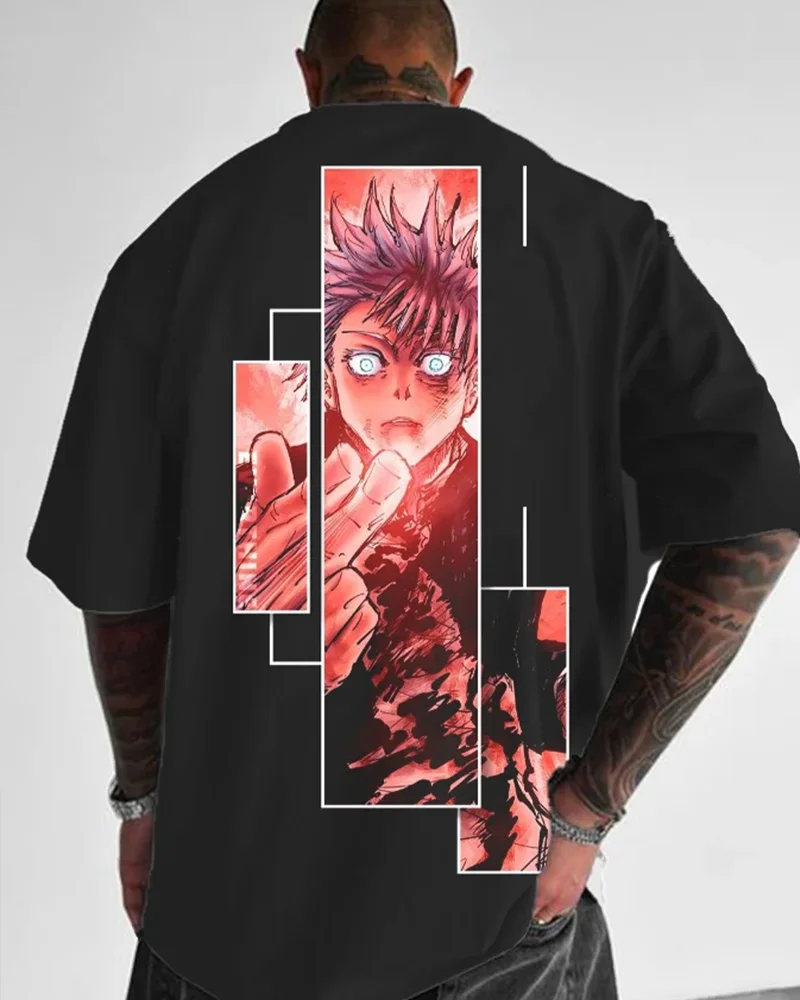Outletsltd Oversized Anime Personalized Printed T-Shirt