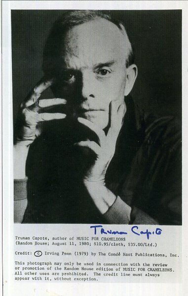 TRUMAN CAPOTE Signed Photo Poster paintinggraph - Author / Writer / Playwright Actor - Preprint