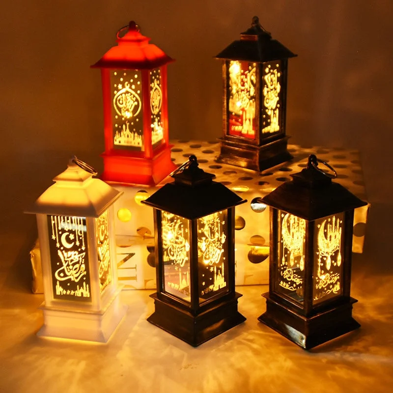 LED Ramadan Lantern Wind Lights Ramadan Decorations For Home Eid Mubarak Islamic Muslim Festival Party Decor Ramadan Kareem Gift