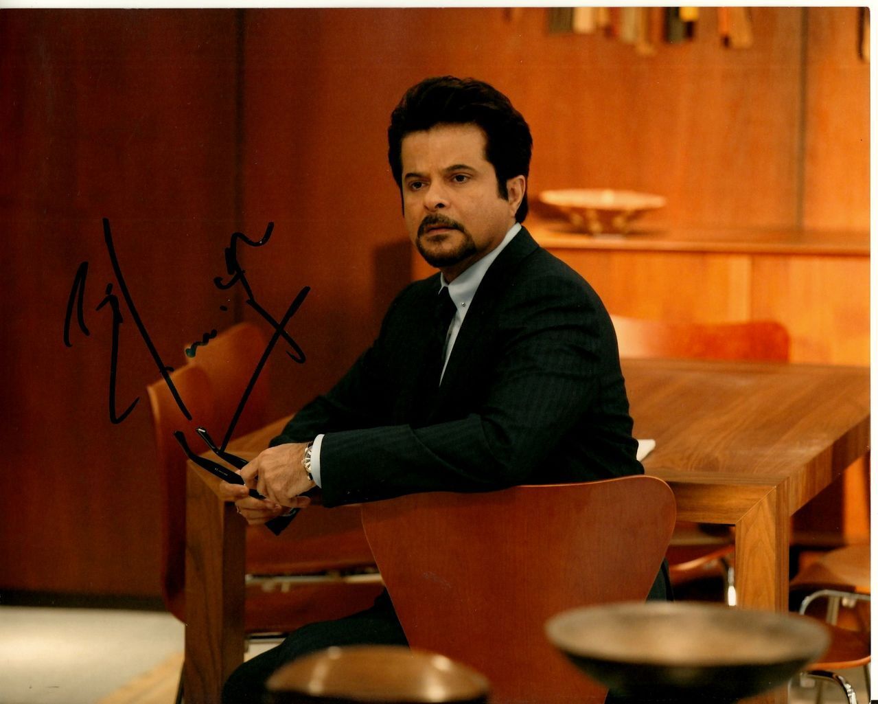 ANIL KAPOOR hand-signed '24' COLOR CLOSEUP 8x10 w/ uacc rd coa PRESIDENT HASSAN