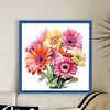 Gerbera - 11CT Stamped Cross Stitch - 40*40cm - Flower