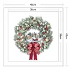 (Stamped/Counted) Christmas Wreath - 11CT/14CT Stamped Cross Stitch 40*40cm/15.75*15.75in