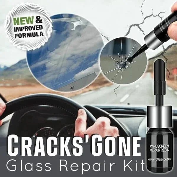 🎁(Last Day Promotion - 49% OFF) 🎁Cracks Gone Glass Repair Kit (New Formula)BUY MORE GET MORE FREE