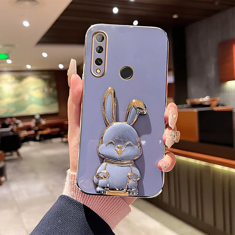 Rabbit Astronaut Phone Case For Huawei Y9 Prime 2019 Y9S P30 Lite P20 Pro P40 P50 For Huawei Mate 20 Pro Y6P Y8P Y9A Stand Cover