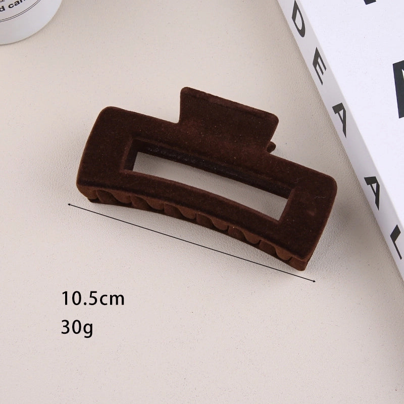 Women’s Retro Solid Color Plastic Hair Claws