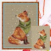 Fox-14CT Counted Cross Stitch 24*33cm/9.45*12.99in