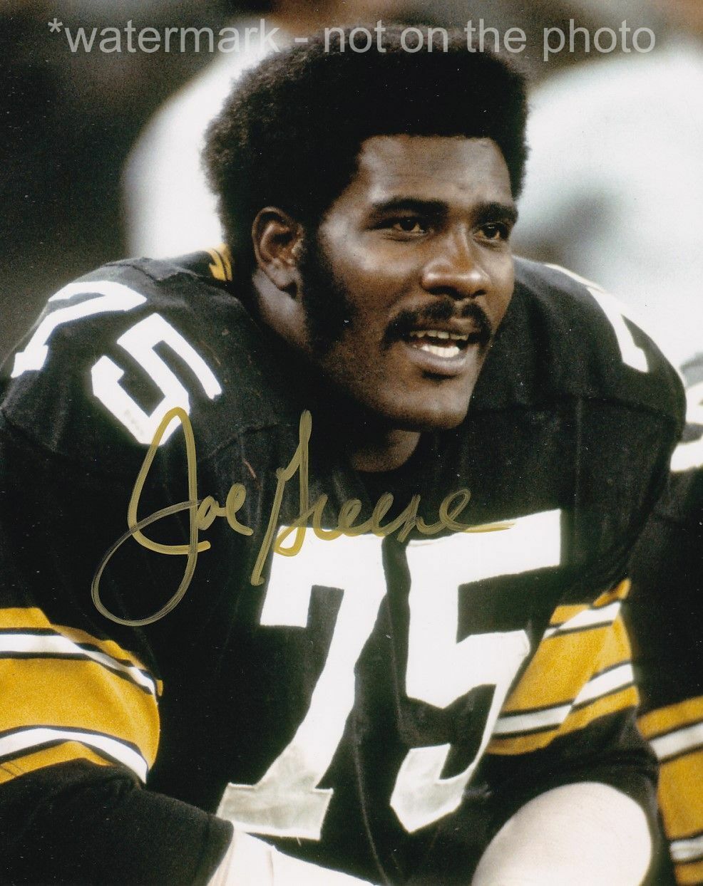 JOE GREENE SIGNED AUTOGRAPH 8X10 Photo Poster painting PITTSBURGH STEELERS