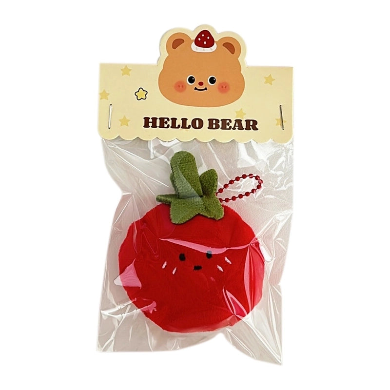 Cute Potatoes Tomato Plush Bag Pendant Hair Clip