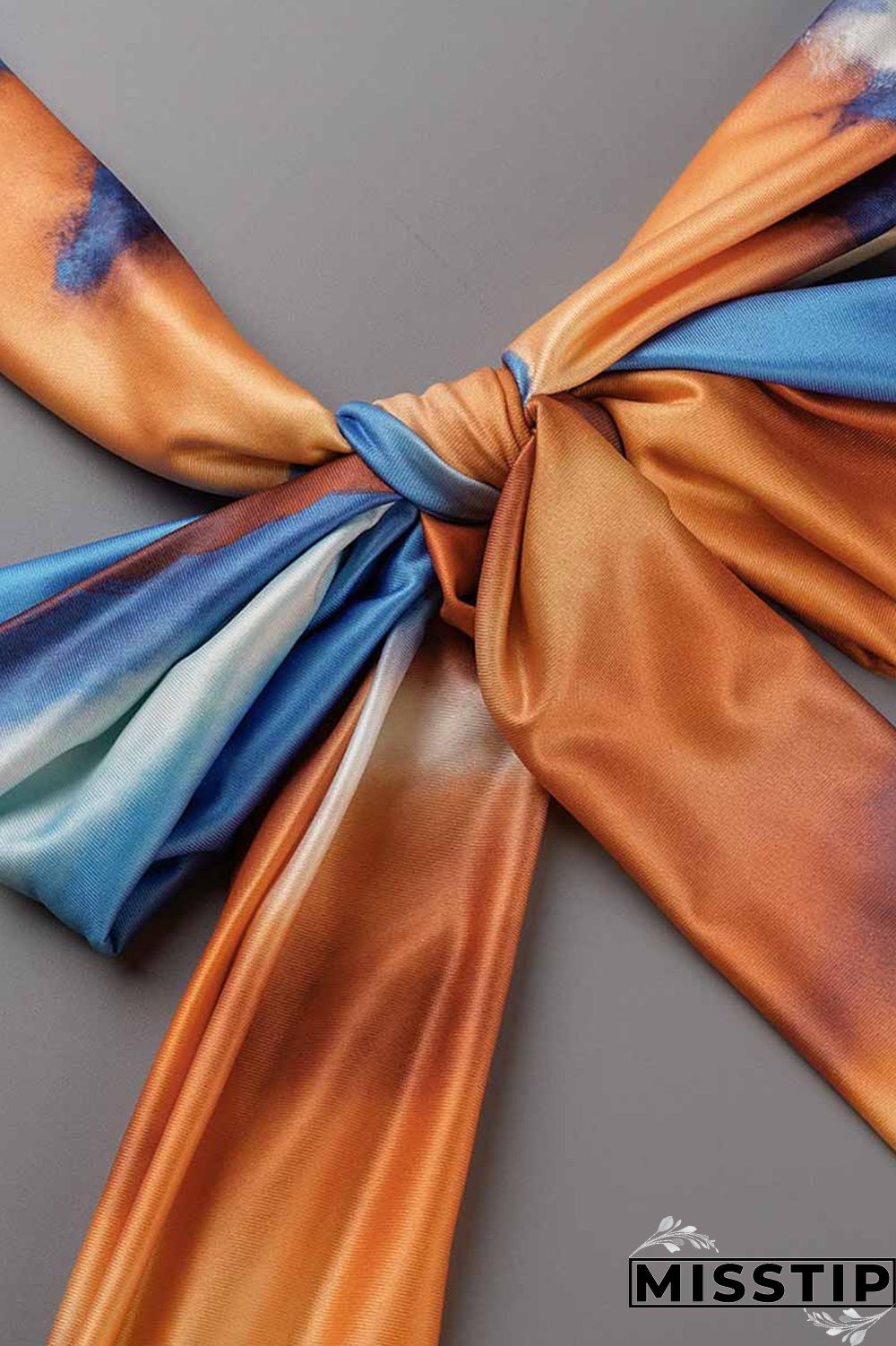 Leopard Print Fashion Street Print Patchwork Halter Sleeveless Two Pieces