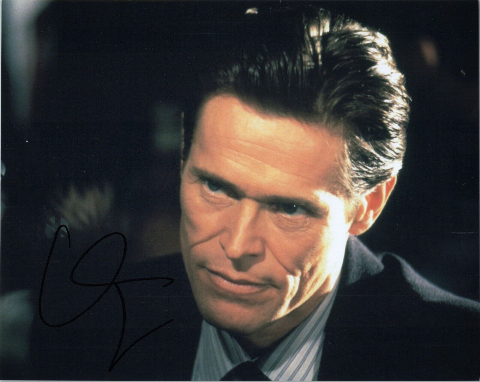 ~~ WILLEM DAFOE Authentic Hand-Signed SPIDER-MAN - GREEN GOBLIN