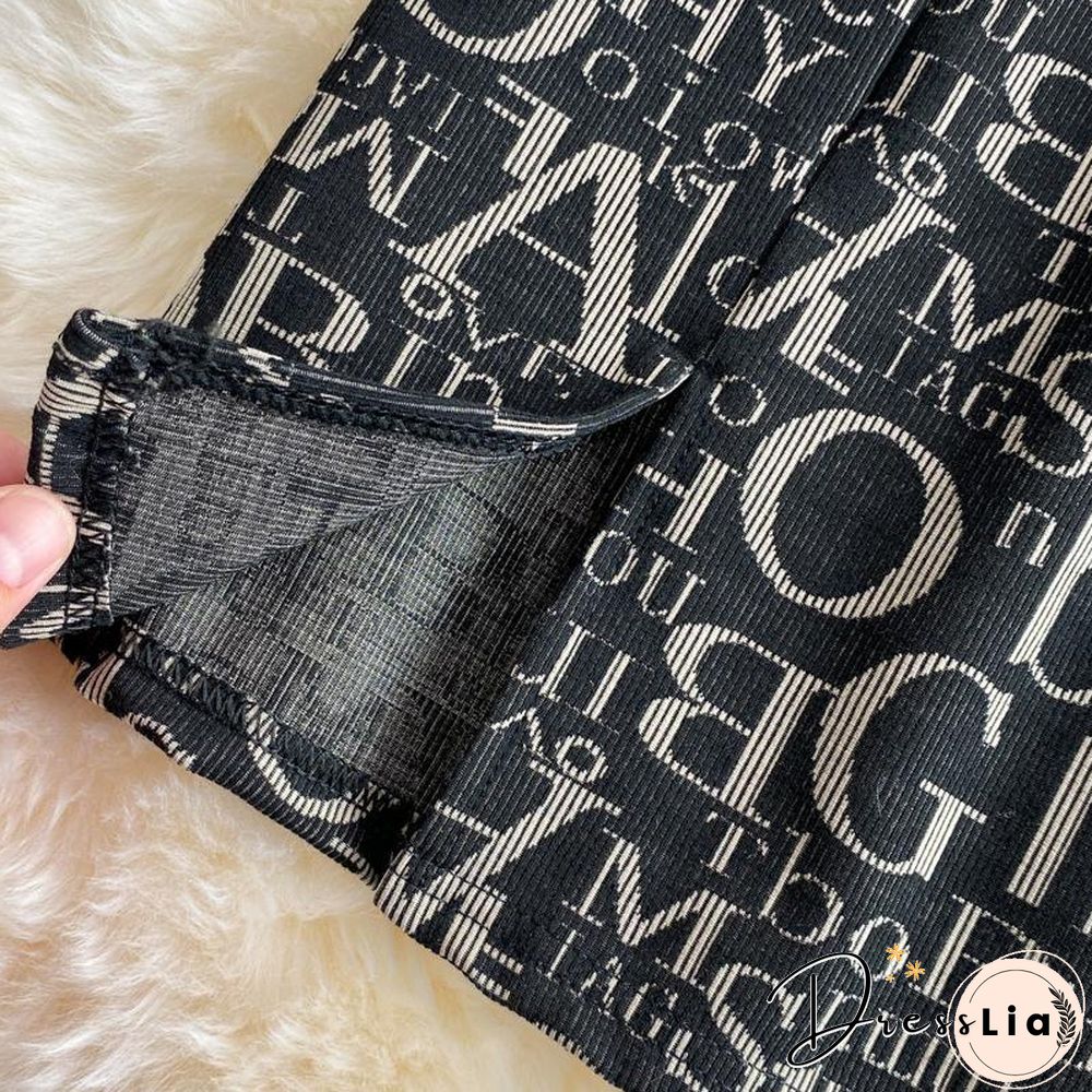 Fashion Letter Print Two-Piece Set P11588