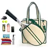 [US Local Warehouse] Tennis Tote Bag Large Tennis Bag Sports Handbag Pickleball Bag for Men and Women