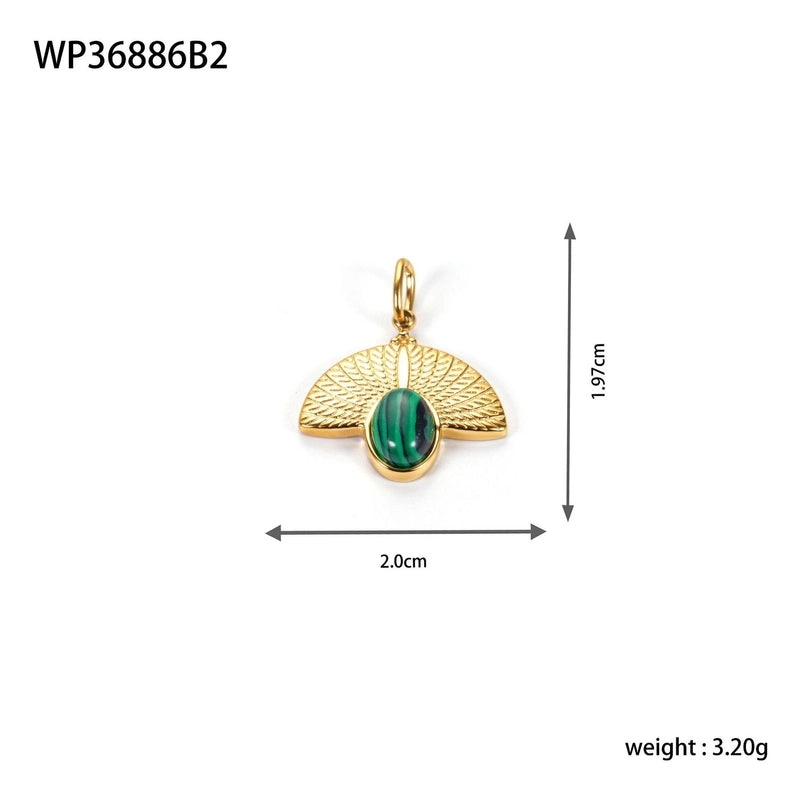 1 Piece 20*19.7mm 304 Stainless Steel Geometric Pendant Jewelry Accessories