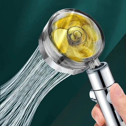 Turbo Propeller Shower Head(Including Punch-free Base And 1.5m Hose)