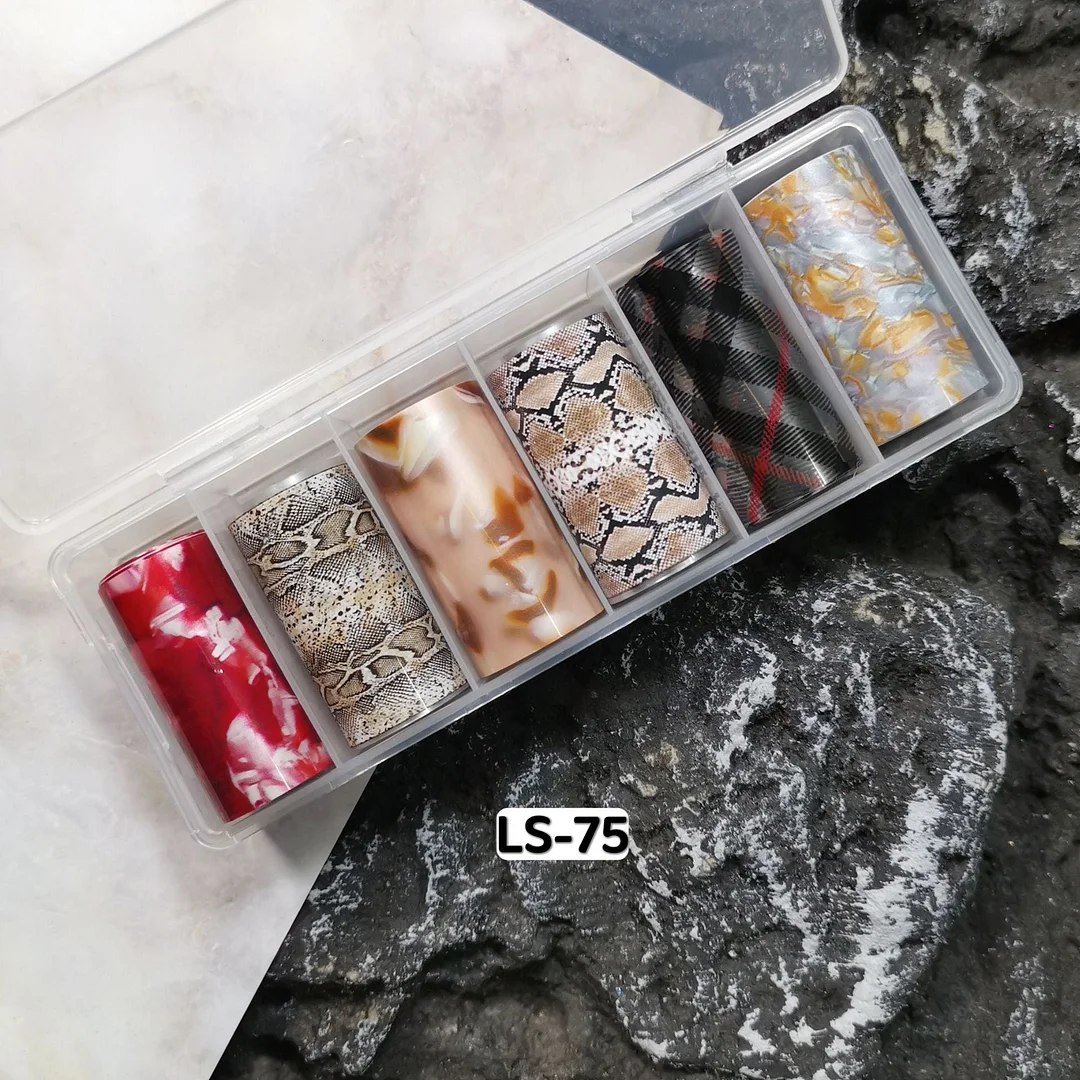 3pcs Tortoiseshell Amber Nails Foils Tortoise Shell Nail Art Transfer Foil Decals Wraps Tips Nail Manicure Decorations 4*100cm-Nail Inspo