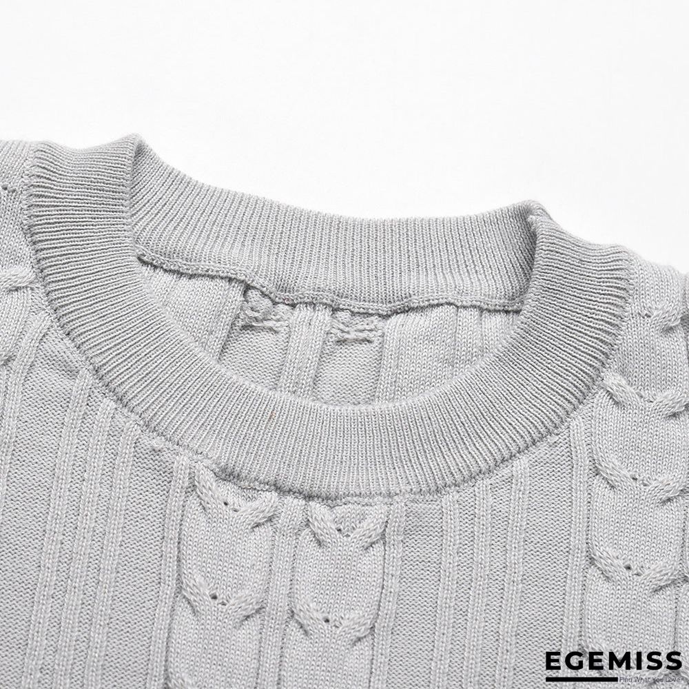 Bubble Long Sleeve Knitted Skirt Medium Long Wool Dress Black Dresses | EGEMISS