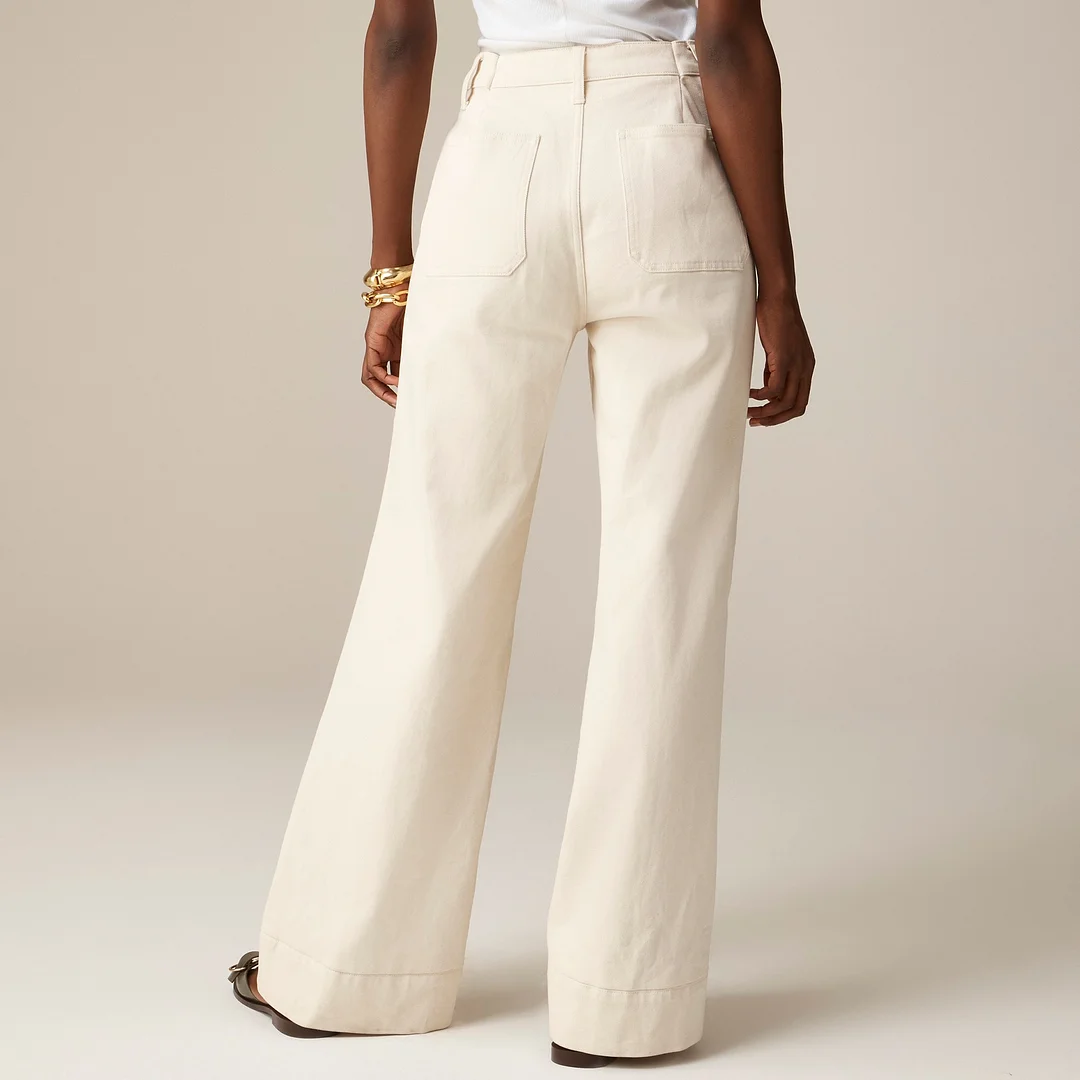 JUDY Tummy Control Sailor Wide Leg Trouser (Buy 2 Free Shipping)
