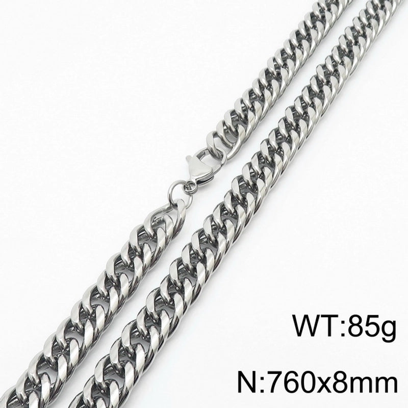 Minimalist Geometric Stainless Steel Unisex Necklace