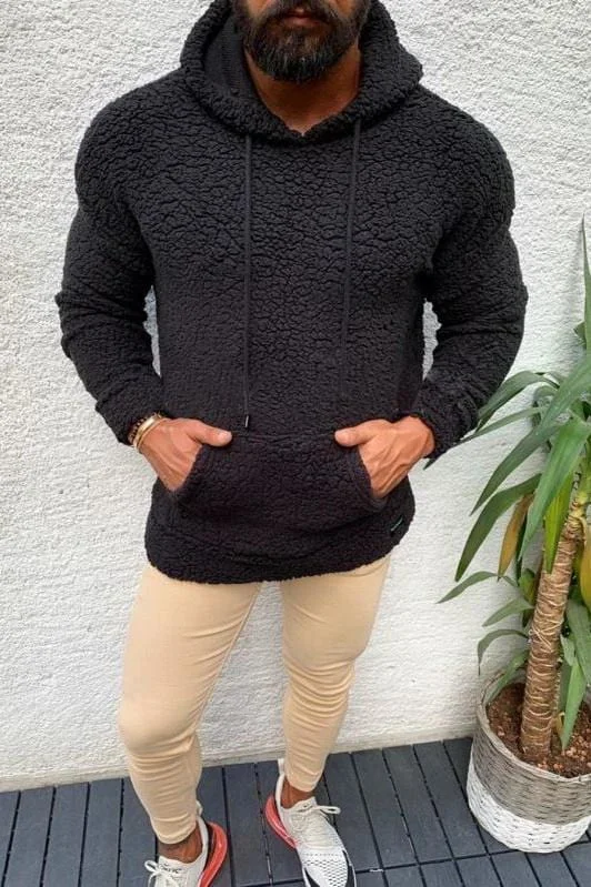 Fashion Loose Warm Long Sleeve Men's Top