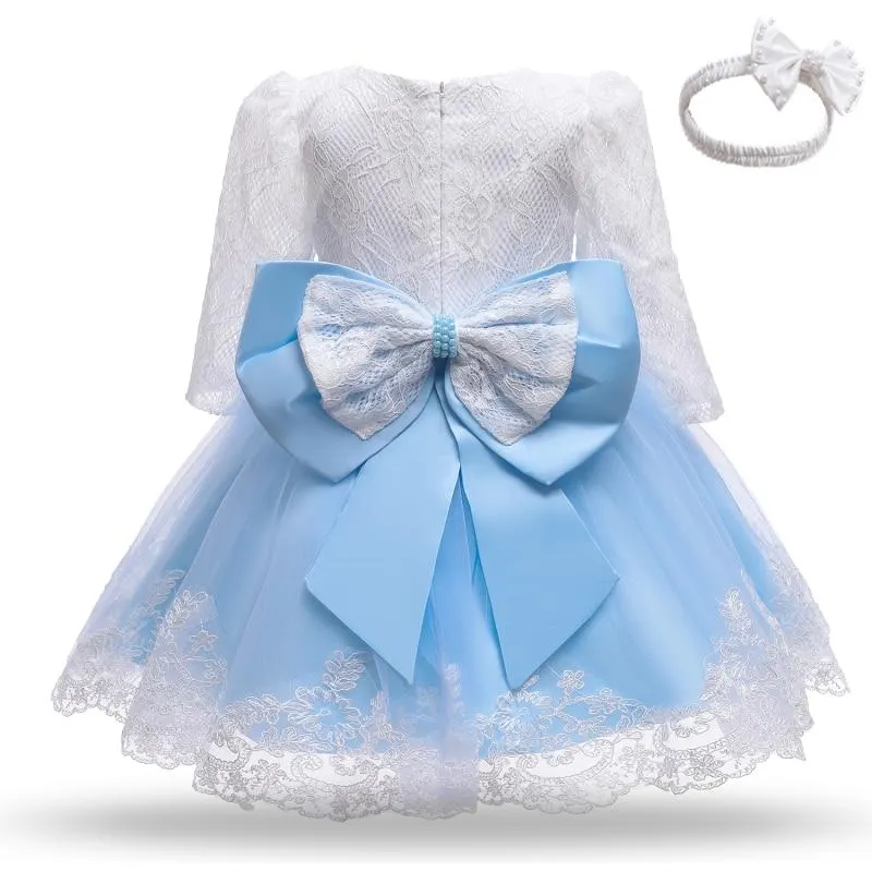 Christmas Baby Girls Dress For Newborn 1 Year Birthday Party Outfits Winter Long Sleeve Christening Gown Infant New Year Costume