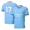 DE BRUYNE #17 Manchester City Home Soccer Jersey 2024/25