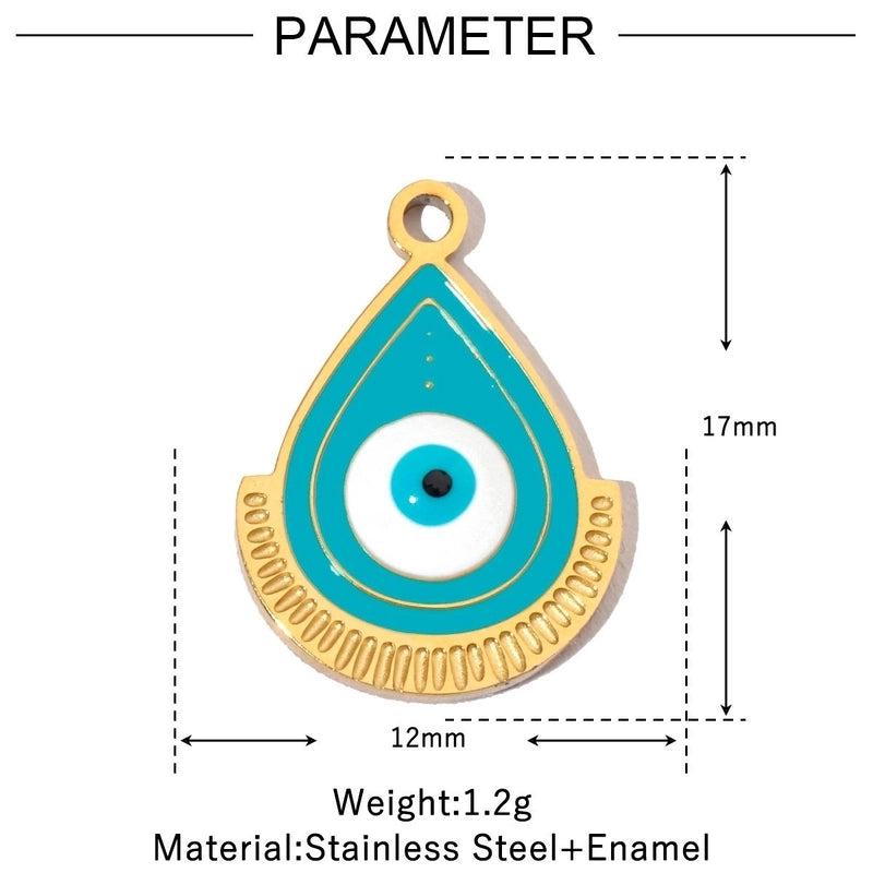 3 PCS/Package 12*17mm 17*14mm 19*14mm 304 Stainless Steel Water Droplets Jewelry Accessories Pendant