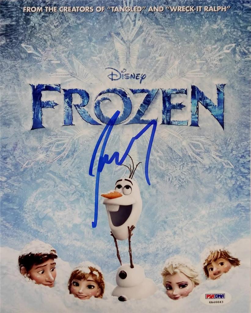 Josh Gad Olaf Signed Disney Frozen 8x10 Photo Poster painting ITP PSA Pic Proof A