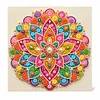 DIY Pre-Framed Mandala Button Art Canvas Kit