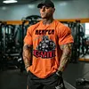 Reaper Gym Printed Washed T-shirt by Inlyline