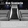 Car Center Console Cover, Universal Leather Waterproof Armrest Seat Box Cover Protector, Comfortable Car Decor Accessories Fit for Most Cars, Vehicles, SUVs-White