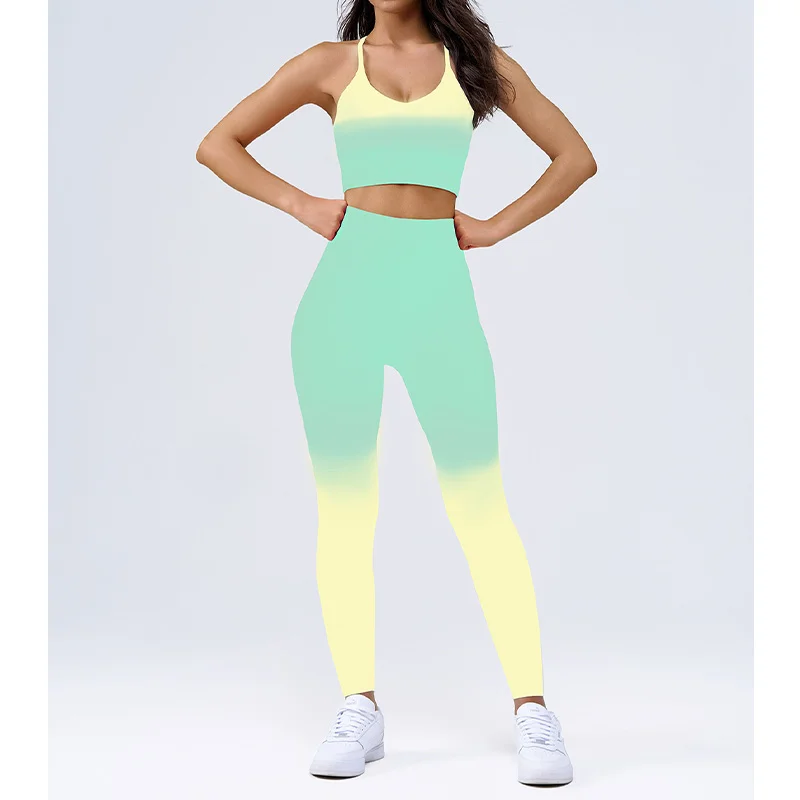 High-intensity Gradient color breathable sets