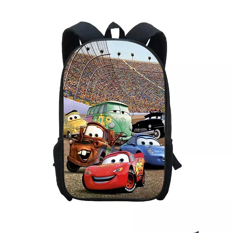 Mayoulove Movie Cars Lightning McQueen #7 Backpack School Sports Bag-Mayoulove