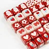 Lovely Red Beige Cartoon Acrylic Beads DIY Accessories