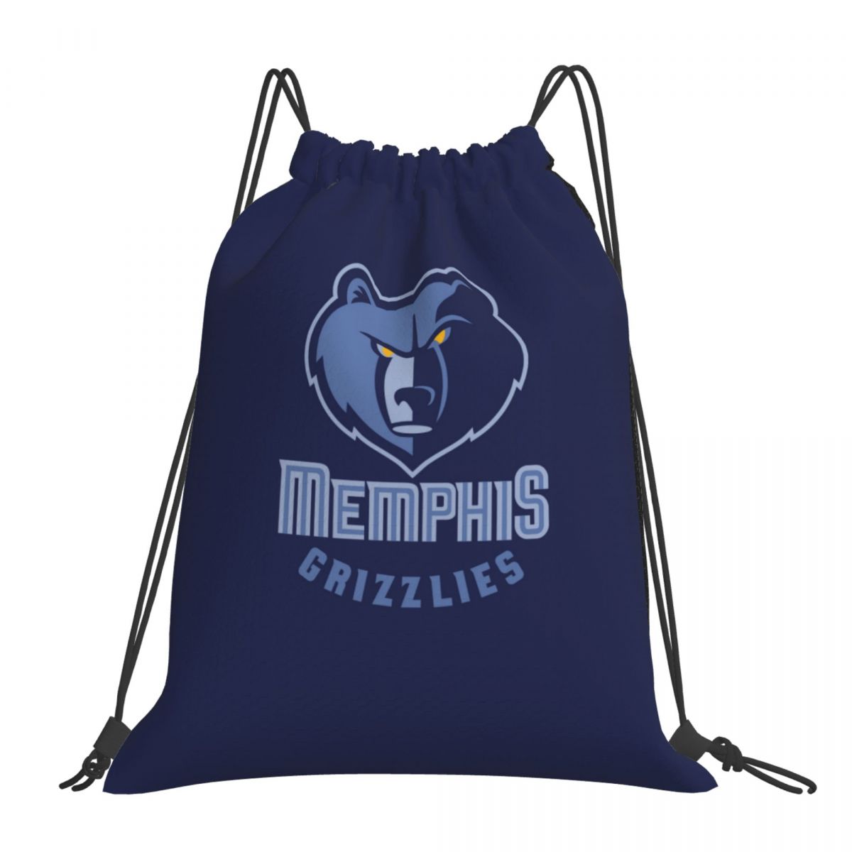 Memphis Grizzlies Navy Drawstring Bags for School Gym