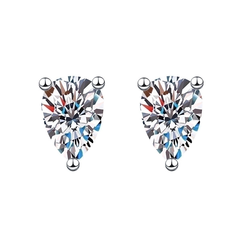 1 Pair Sweet Minimalist Round Heart Shape Bow Knot Plating Inlay Copper Zircon Silver Plated Drop Earrings