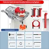 All-In-One 35mm Hinge Drilling Guide Jig, Woodworking Positioning Tool for Wardrobe & Cabinet Mounting
